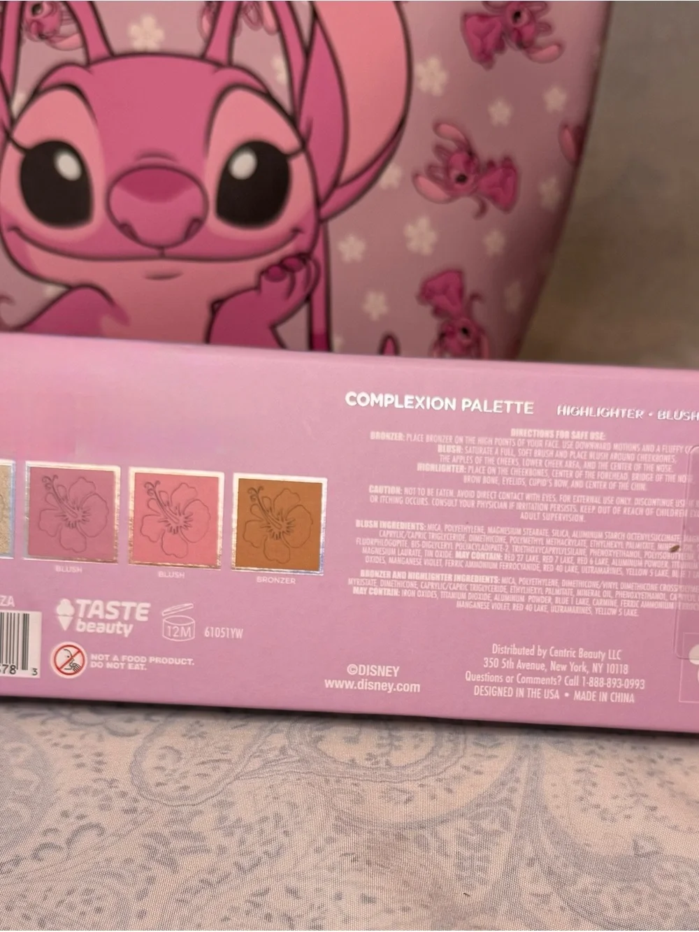 Disney Pink Stitch Kids Cosmetic Bag & Body Butter Gift Set